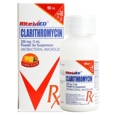 RITEMED Clarithromycin Powder for Suspension 250mg 50ml 1Bottle [PRESCRIPTION REQUIRED]