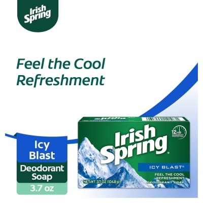 IRISH SPRING Icy Blast Bar Soap 104g Singles