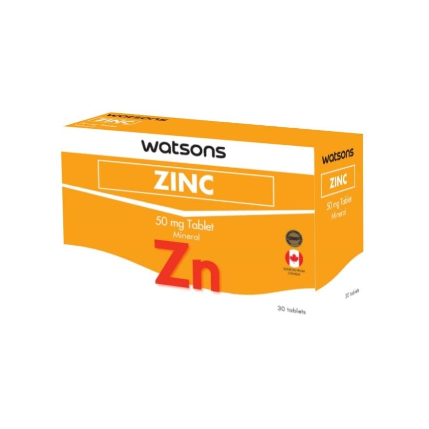 WATSONS GENERICS Zinc Citrate 1 Tablet Sold Per Piece (Expiry: Dec. 27, 2025)