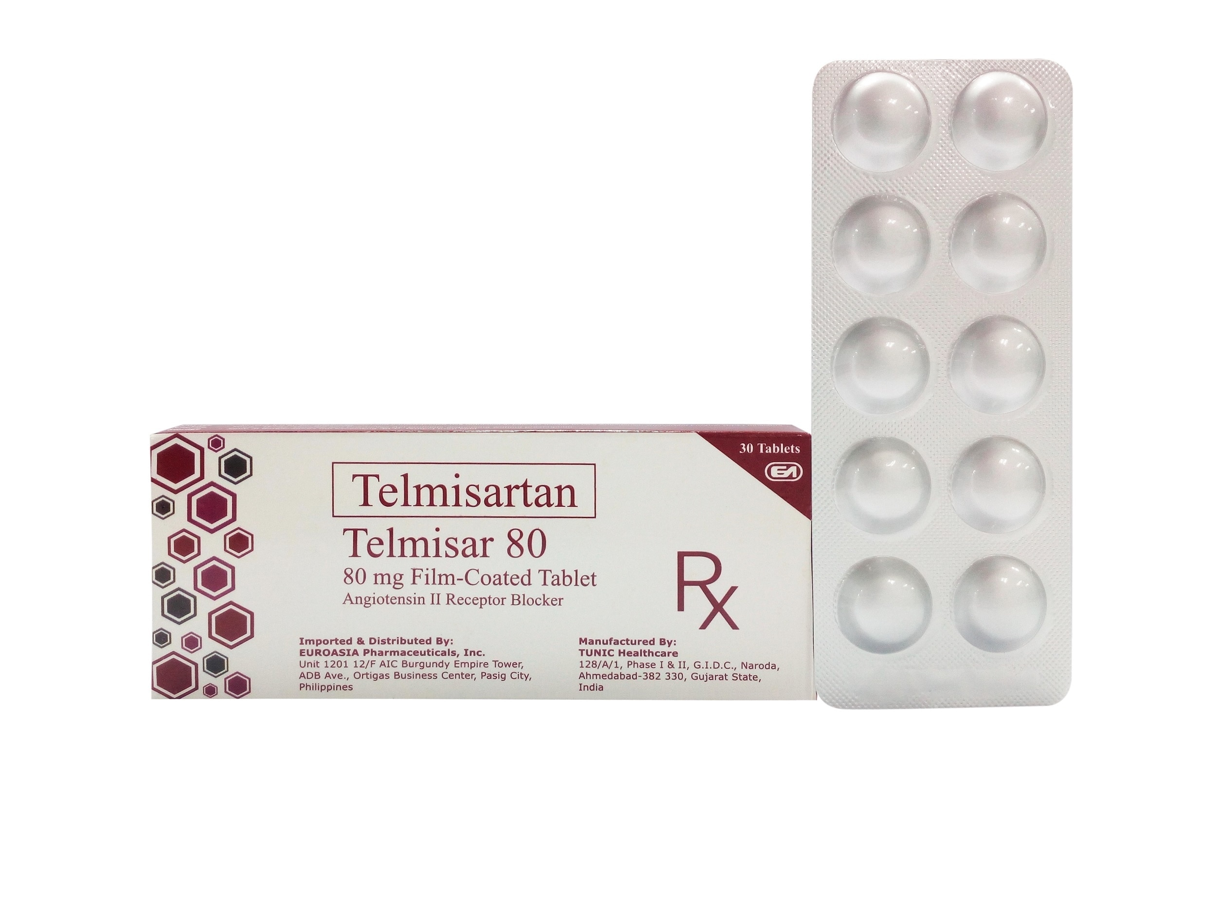 Telmisartan 80mg 1 Film Coated Tablet [PRESCRIPTION REQUIRED]