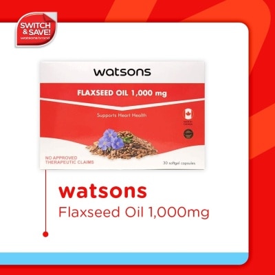 WATSONS GENERICS Flaxseed Oil Softgel 1 Capsule