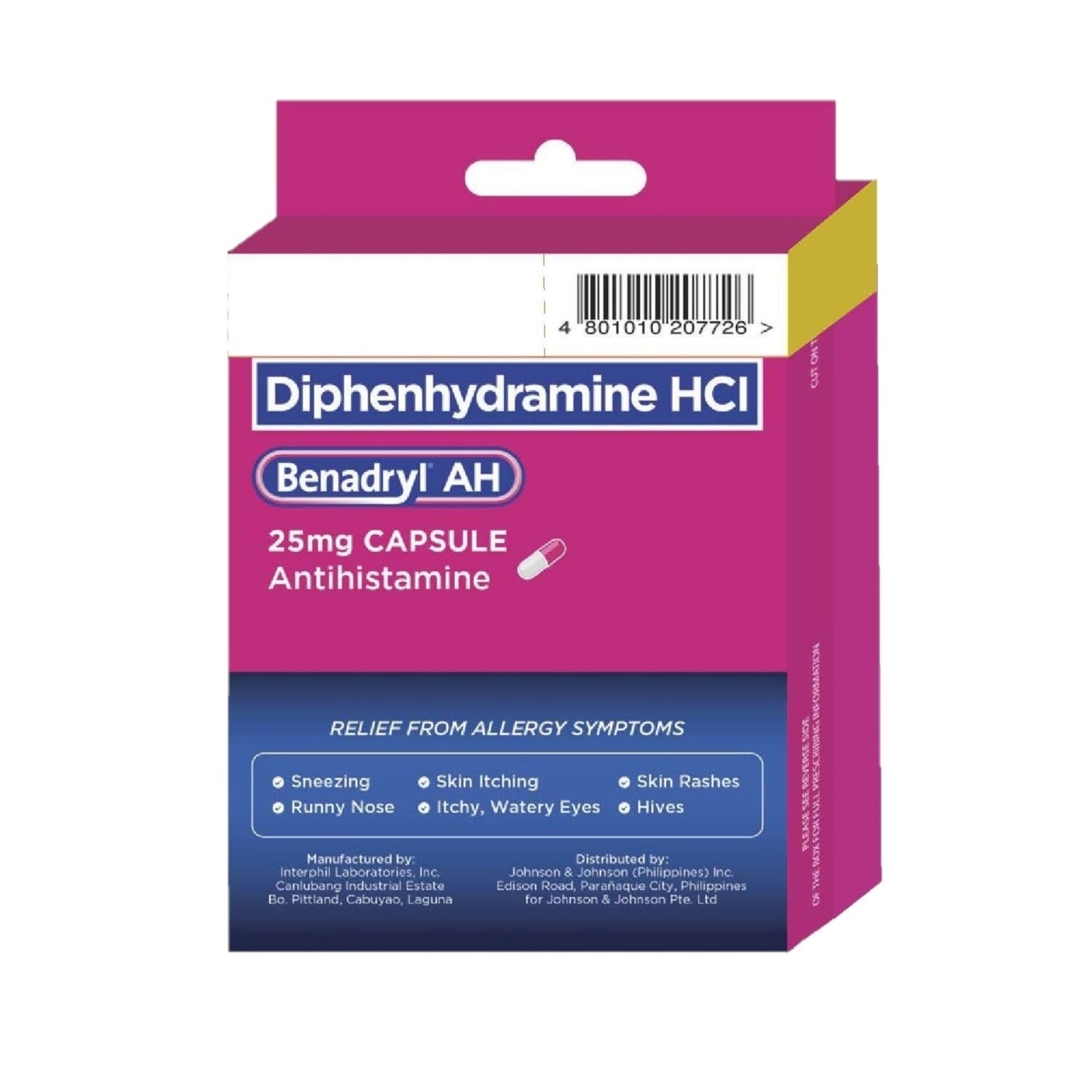 AH (Diphenhydramine HCI) 25mg 6 + 2 FREE