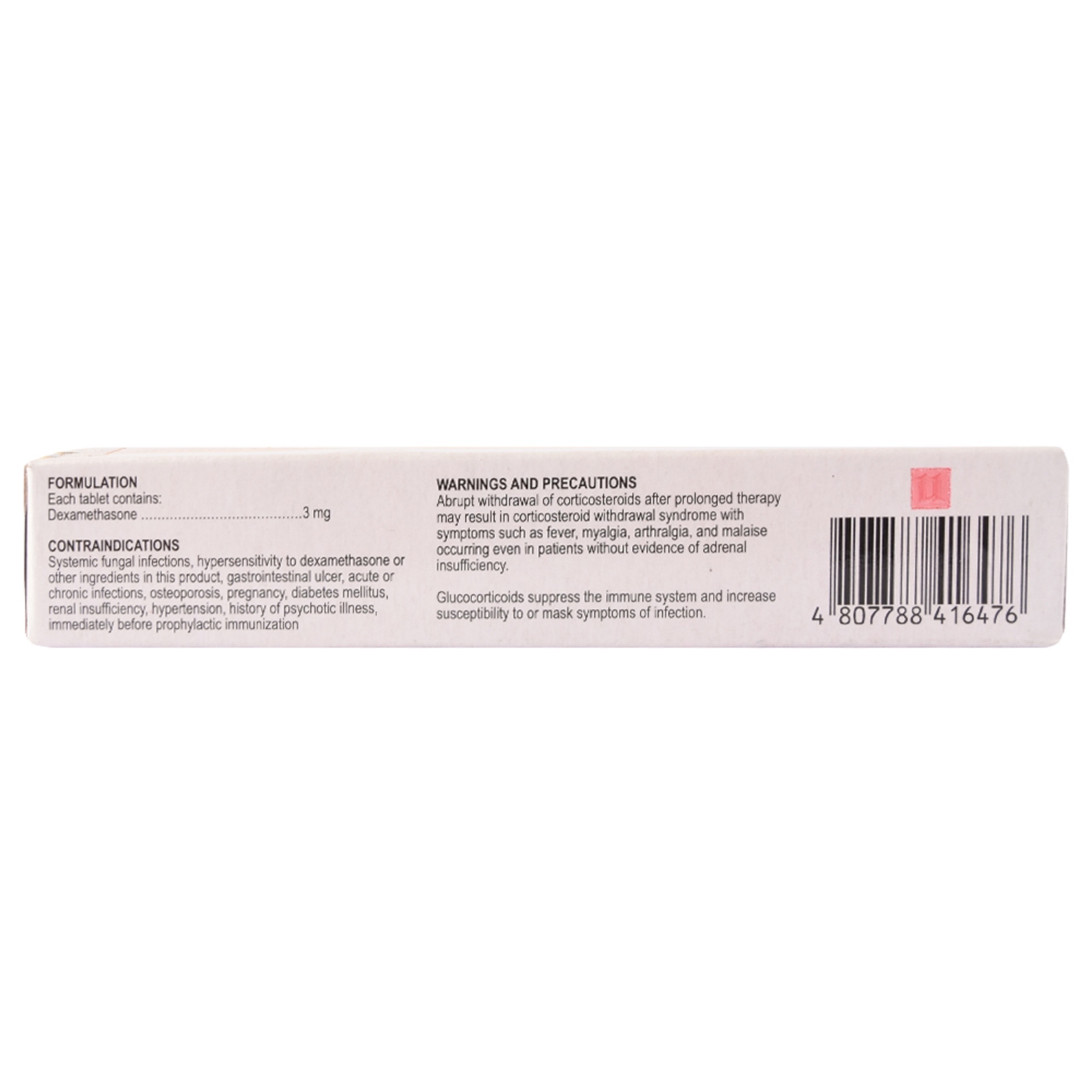 Dexamethasone 3Mg 1 Tablet [Prescription Required]