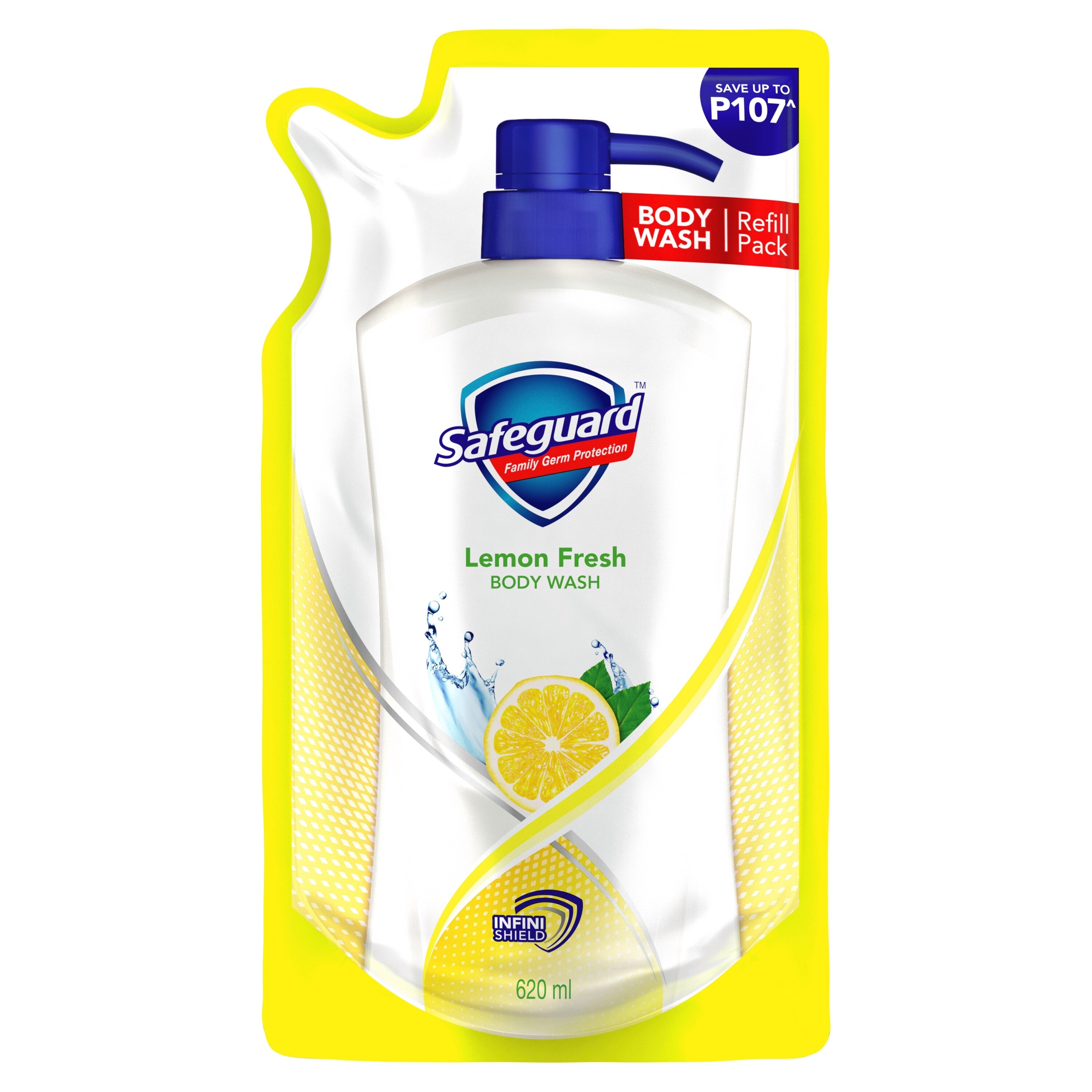 SAFEGUARD Bodywash Lemon 620ml Refill