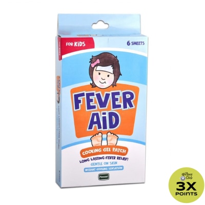FEVER AID Cooling Gel Patch For Kids 6s