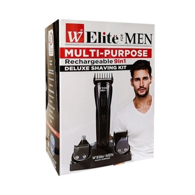 W ELITE Multi Purpose Rechargeable 9in1 Deluxe Shaving Kit