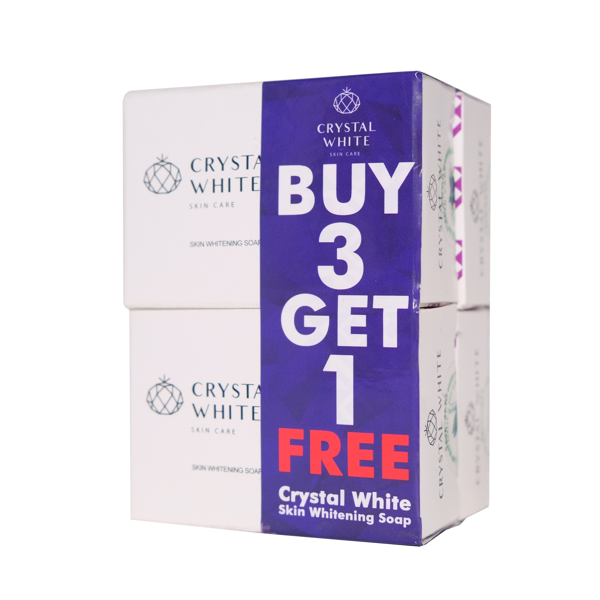 CRYSTAL WHITE Skin Whitening Soap 4s 90g