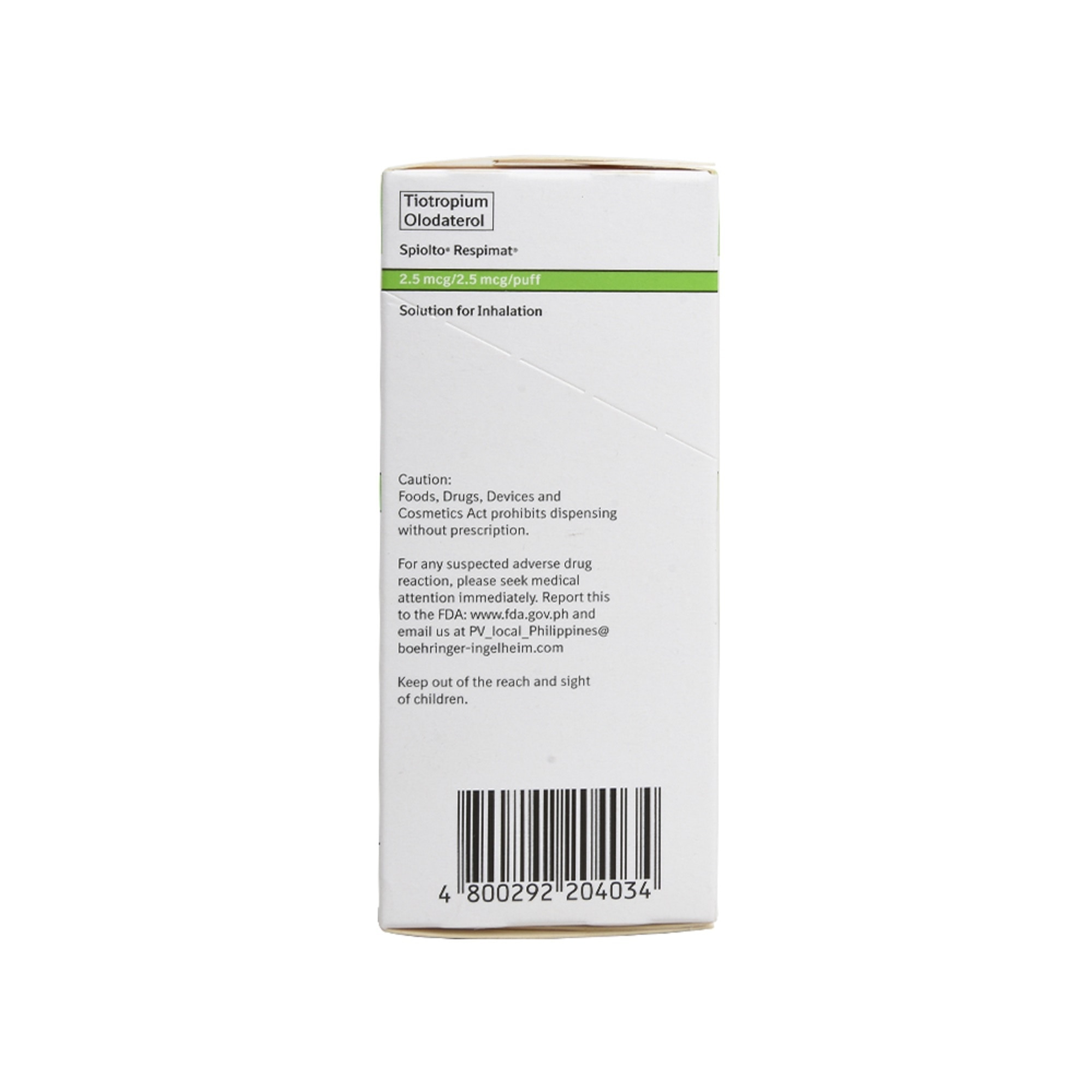 Tiotropium Bromide Olodaterol Hydrochloride [Prescription Required]