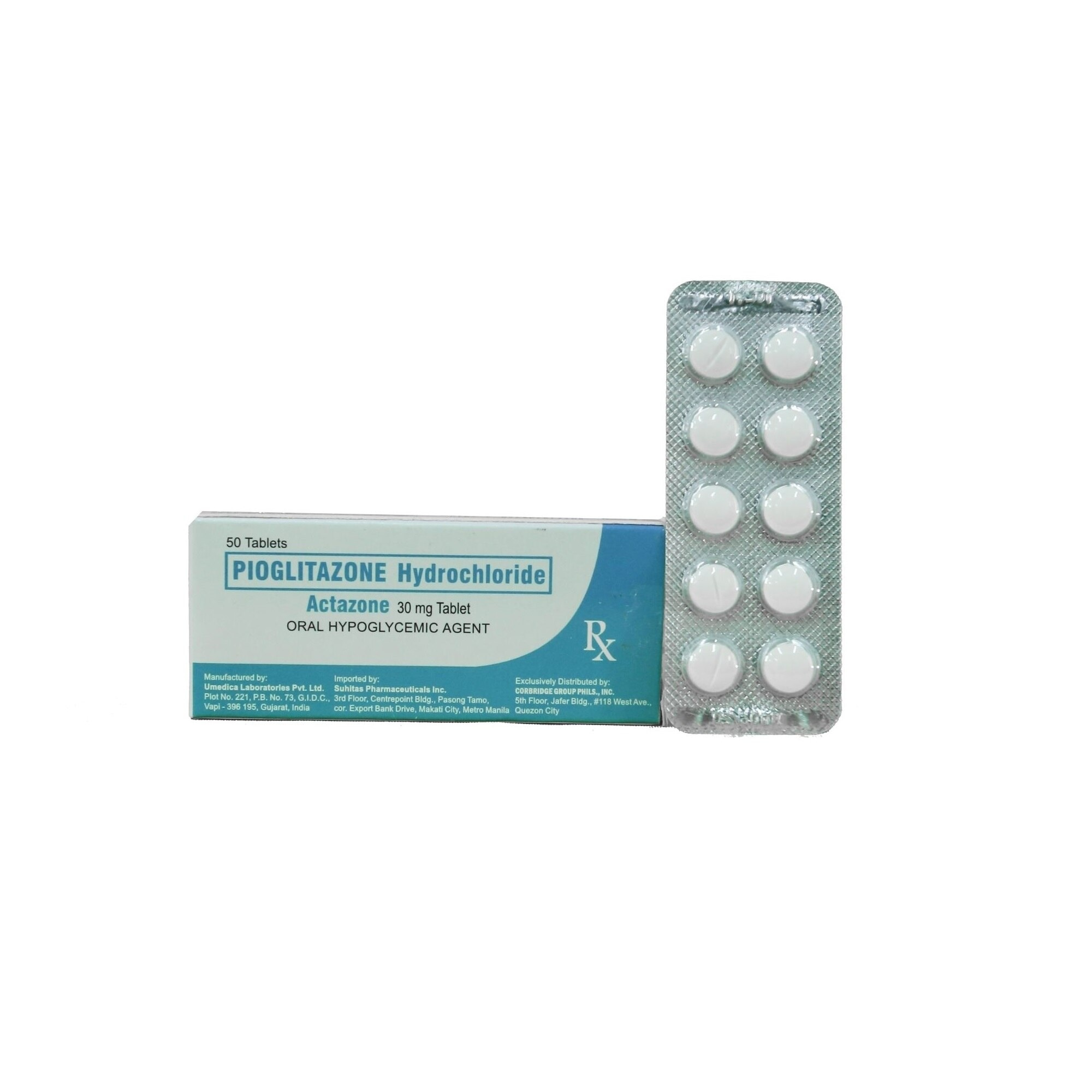 Pioglitazone Hcl 30Mg 1 Tablet [Prescription Required]