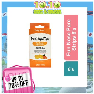 PRETTY SECRET PRETTY SECRET Pore Perfect Skin Fun Nose Pore Strip Witch Hazel and Orange Essence 6s