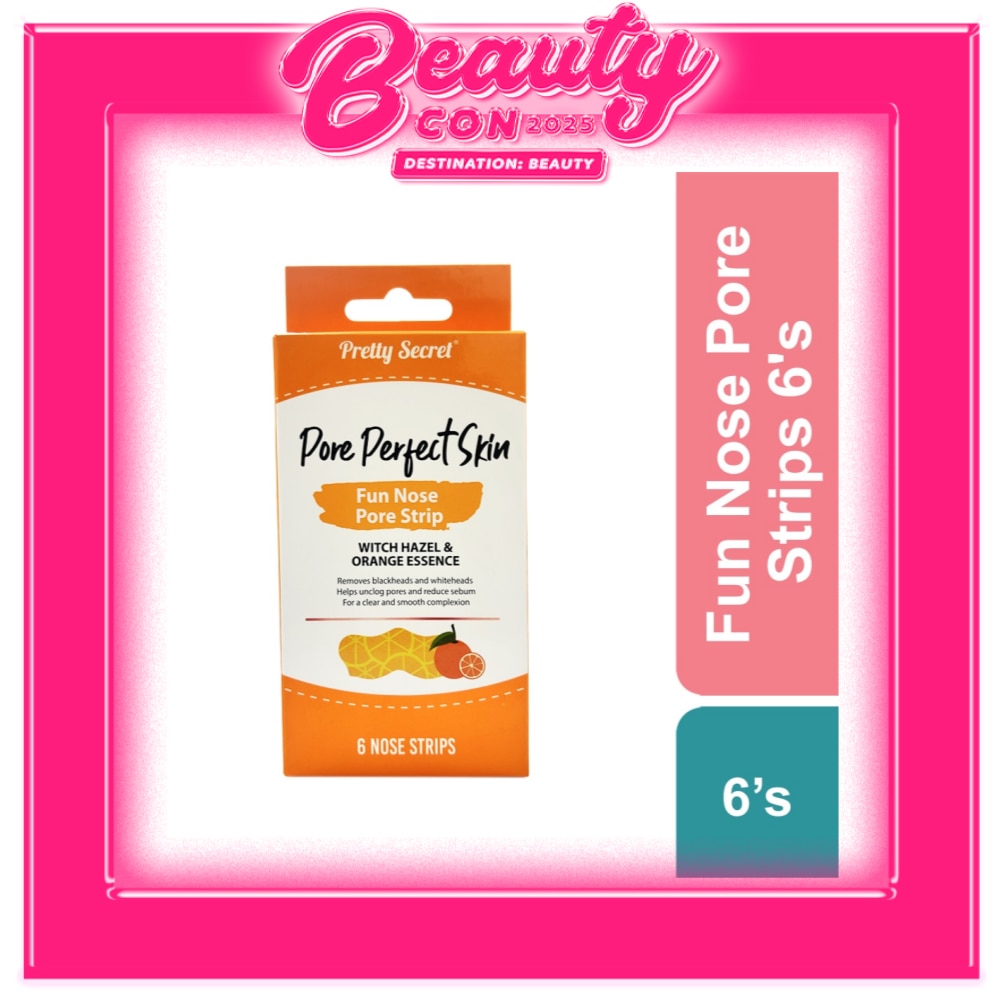 PRETTY SECRET Pore Perfect Skin Fun Nose Pore Strip Witch Hazel and Orange Essence 6s
