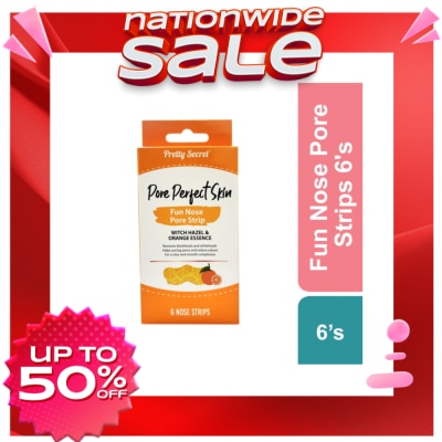 PRETTY SECRET PRETTY SECRET Pore Perfect Skin Fun Nose Pore Strip Witch Hazel and Orange Essence 6s