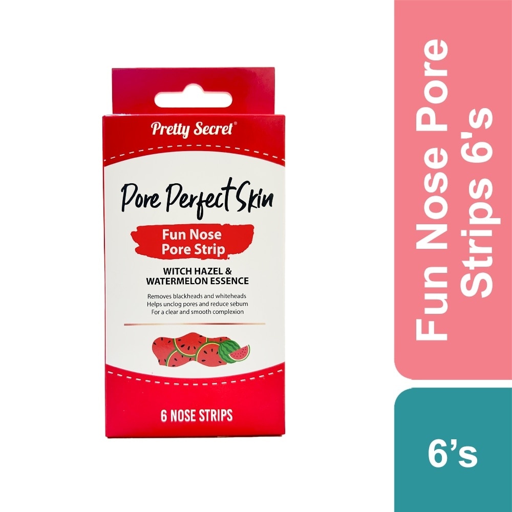 PRETTY SECRET Pore Perfect Skin Fun Nose Pore Strip Witch Hazel and Watermelon Essence 6s