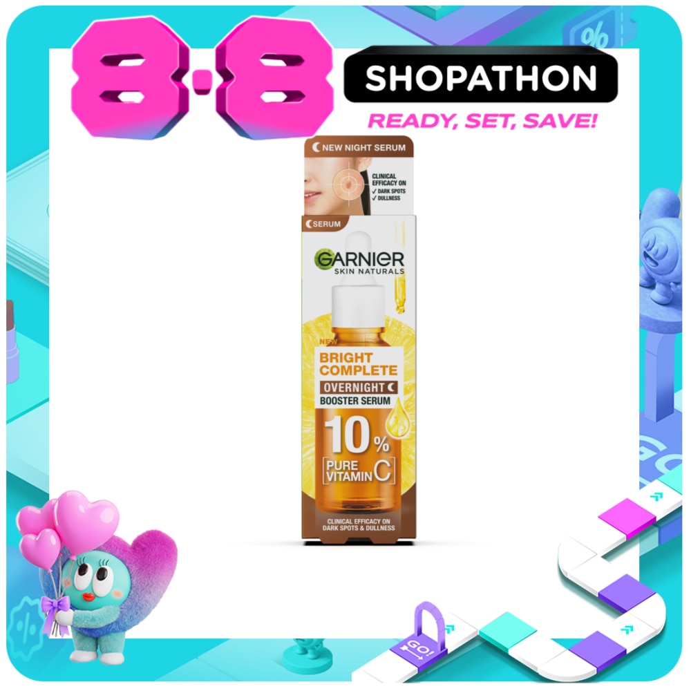 GARNIER Bright Complete 10% Pure Vitamin C Overnight Serum 30ml image