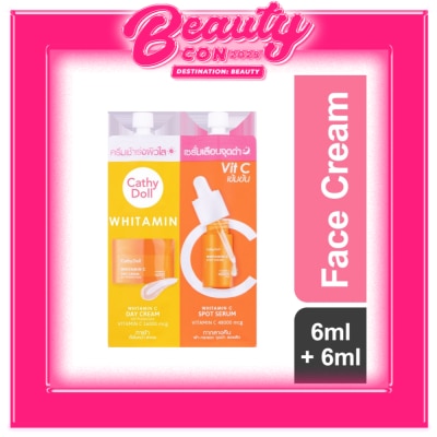 CATHY DOLL Whitamin C Day Cream & Whitamin C Spot Serum 6ML + 6ML