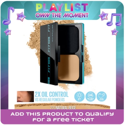 MAYBELLINE - Fit Me Ultimatte Powder Foundation Two Way Cake - 220 Natural Beige WITH SPF - 12 G