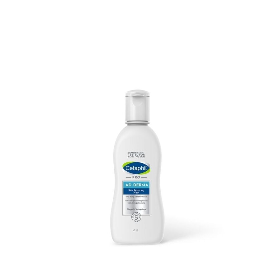 CETAPHIL PRO Ad Derma Skin Restoring Wash 145ml For Eczema - Prone Skin Atopic Dermatitis