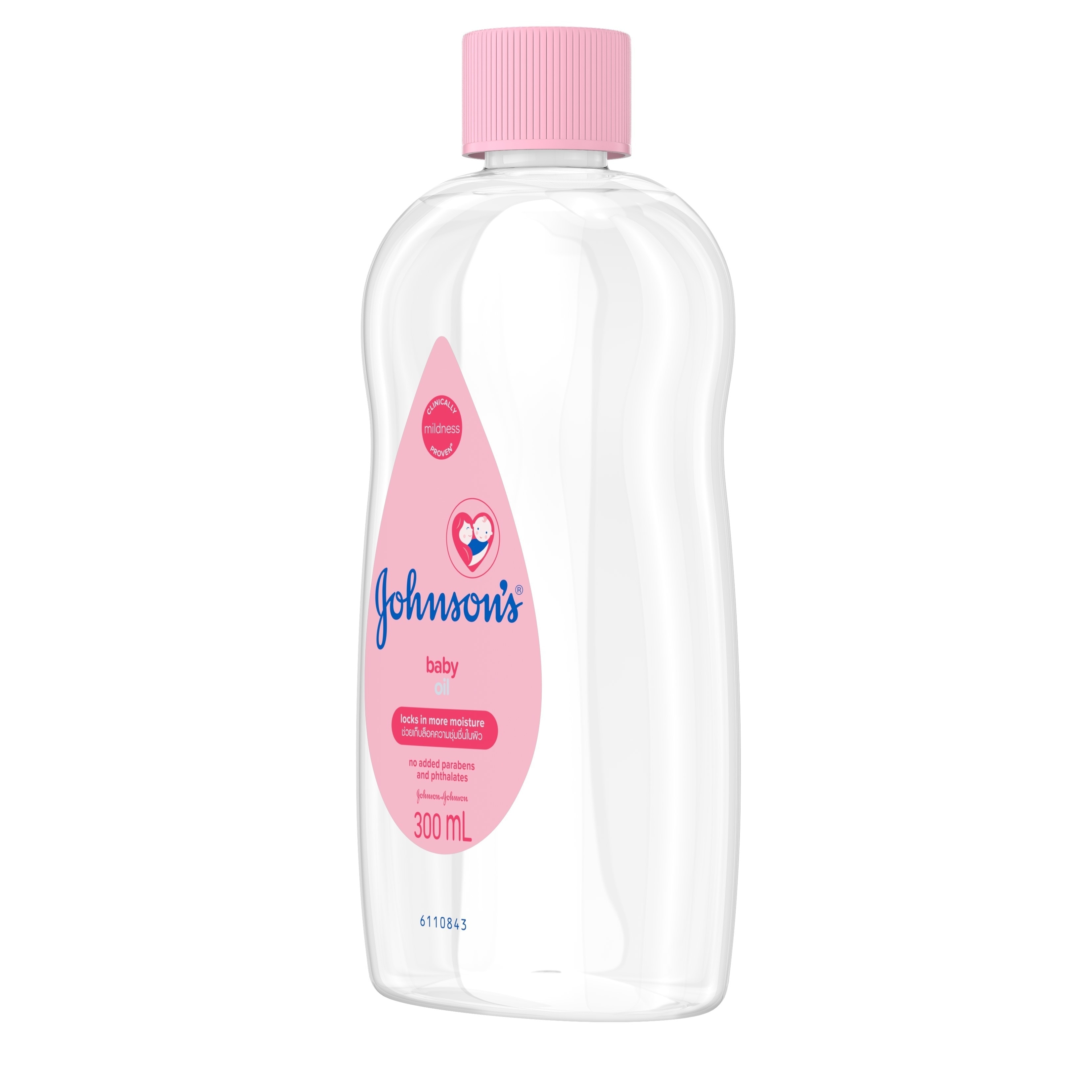 Johnson's CottonTouch Baby Oil 125ml - Newborn, Baby Massage Oil, Baby Oil for Newborn