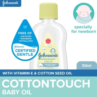 JOHNSONS BABY JOHNSONS BABY CottonTouch Baby Oil 50ml - Newborn Baby Massage Oil Baby Oil for Newborn