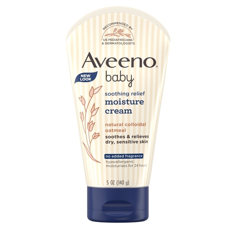 Aveeno Soothing Relief Moisture Cream 140g - Lotion For Newborn Baby, Sensitive Skin, Eczema