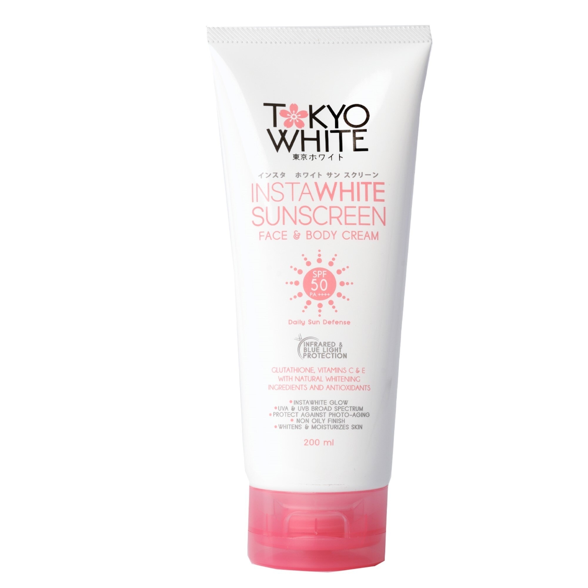 Instawhite Sunscreen Face and Body Cream SPF 50 PA++++ 200ml