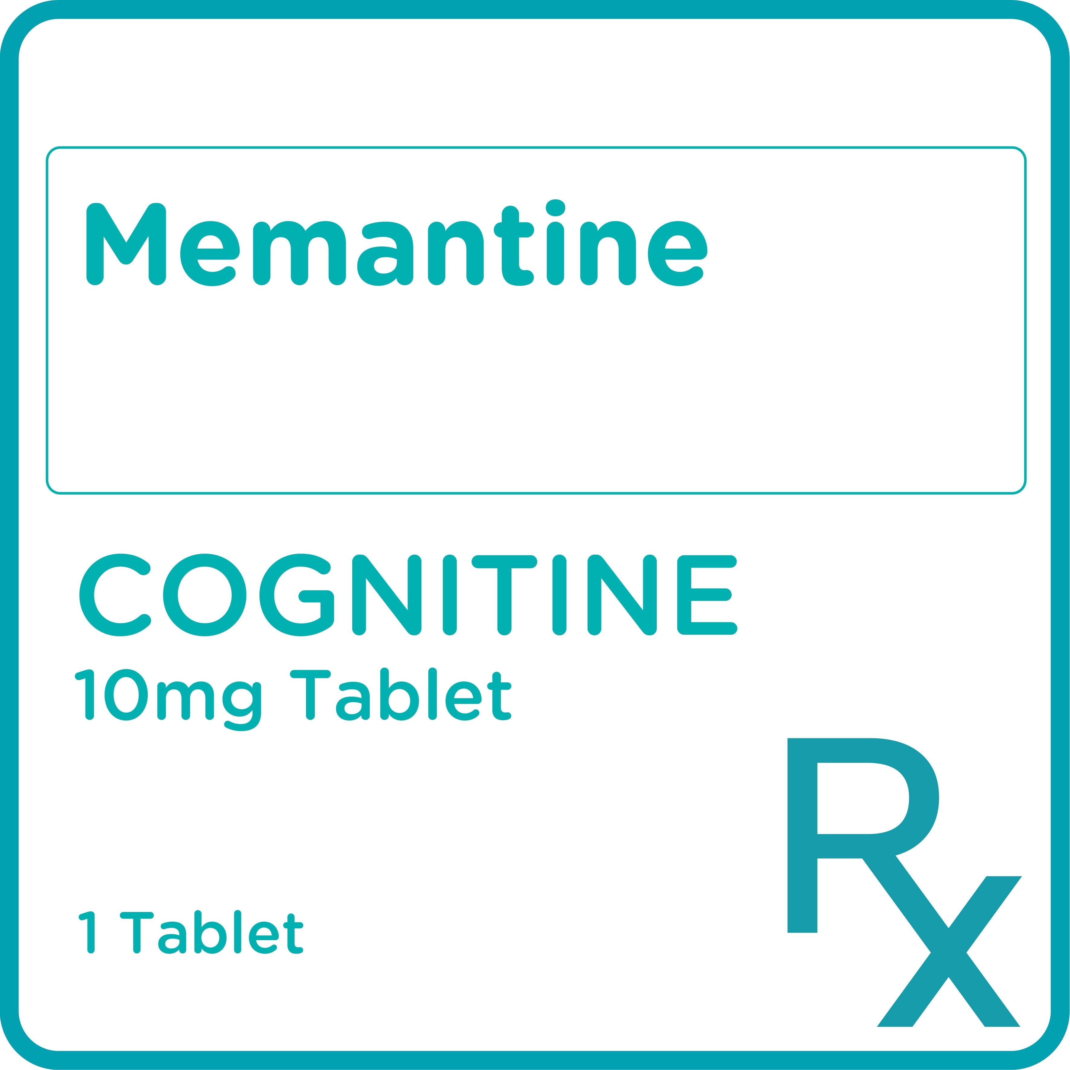 Memantine 10mg 1 Tablet [PRESCRIPTION REQUIRED]