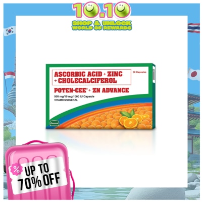 POTENCEE Potencee + ZN Advance 500mg/10mg/1000 IU Capsule
