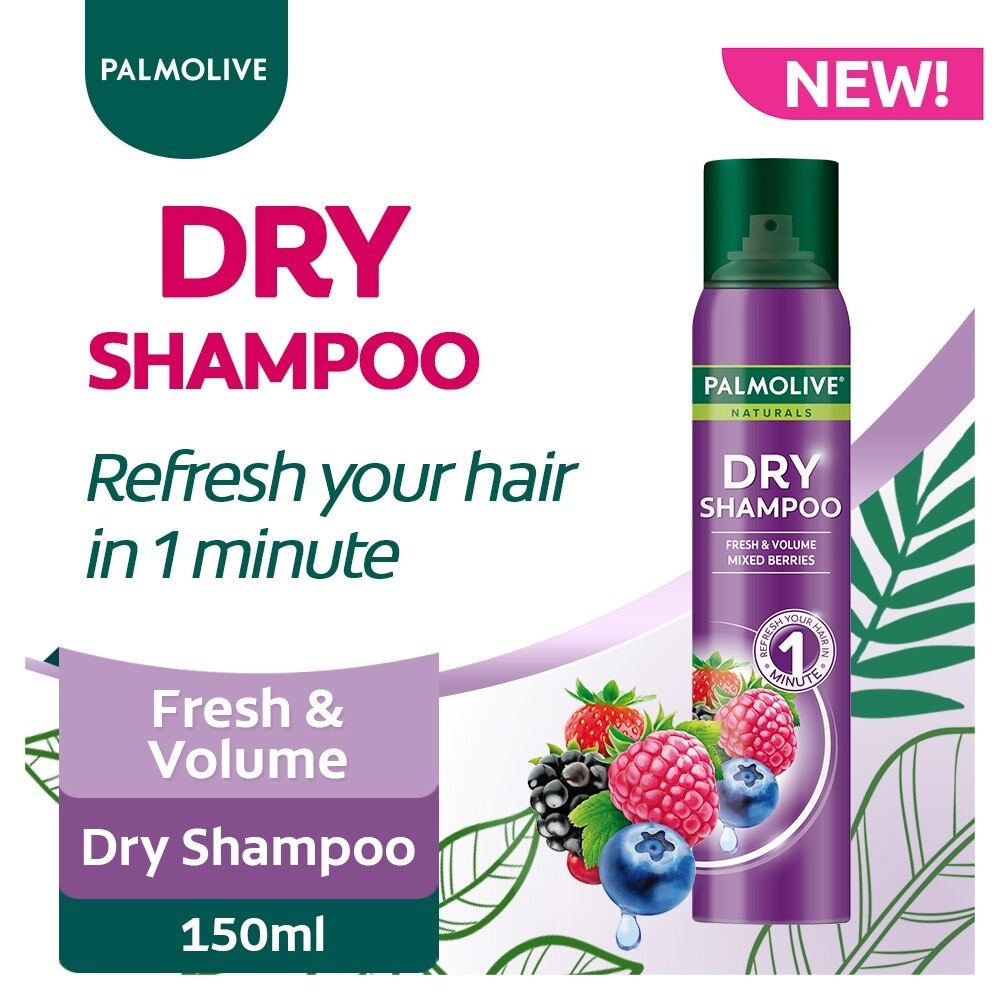 Palmolive Naturals Fresh & Volume Mixed Berries Dry Shampoo 150ml