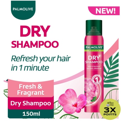PALMOLIVE Palmolive Naturals Fresh & Fragrant Natural Geranium Dry Shampoo 150ml