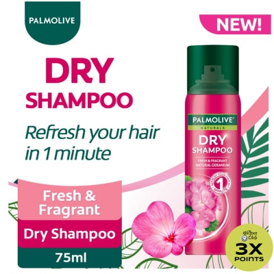 PALMOLIVE Palmolive Naturals Fresh & Fragrant Natural Geranium Dry Shampoo 75ml