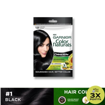 GARNIER Color Naturals Long Lasting Hair Color - 1 Black 30ml