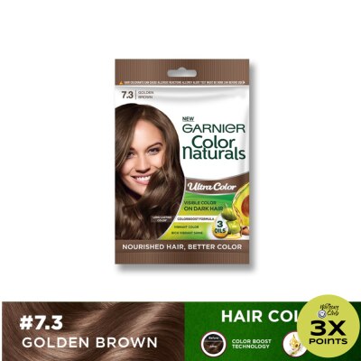 GARNIER Color Naturals Long Lasting Hair Color - 7.3 Golden Brown 30ml