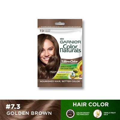 GARNIER Color Naturals Long Lasting Hair Color - 7.3 Golden Brown 30ml