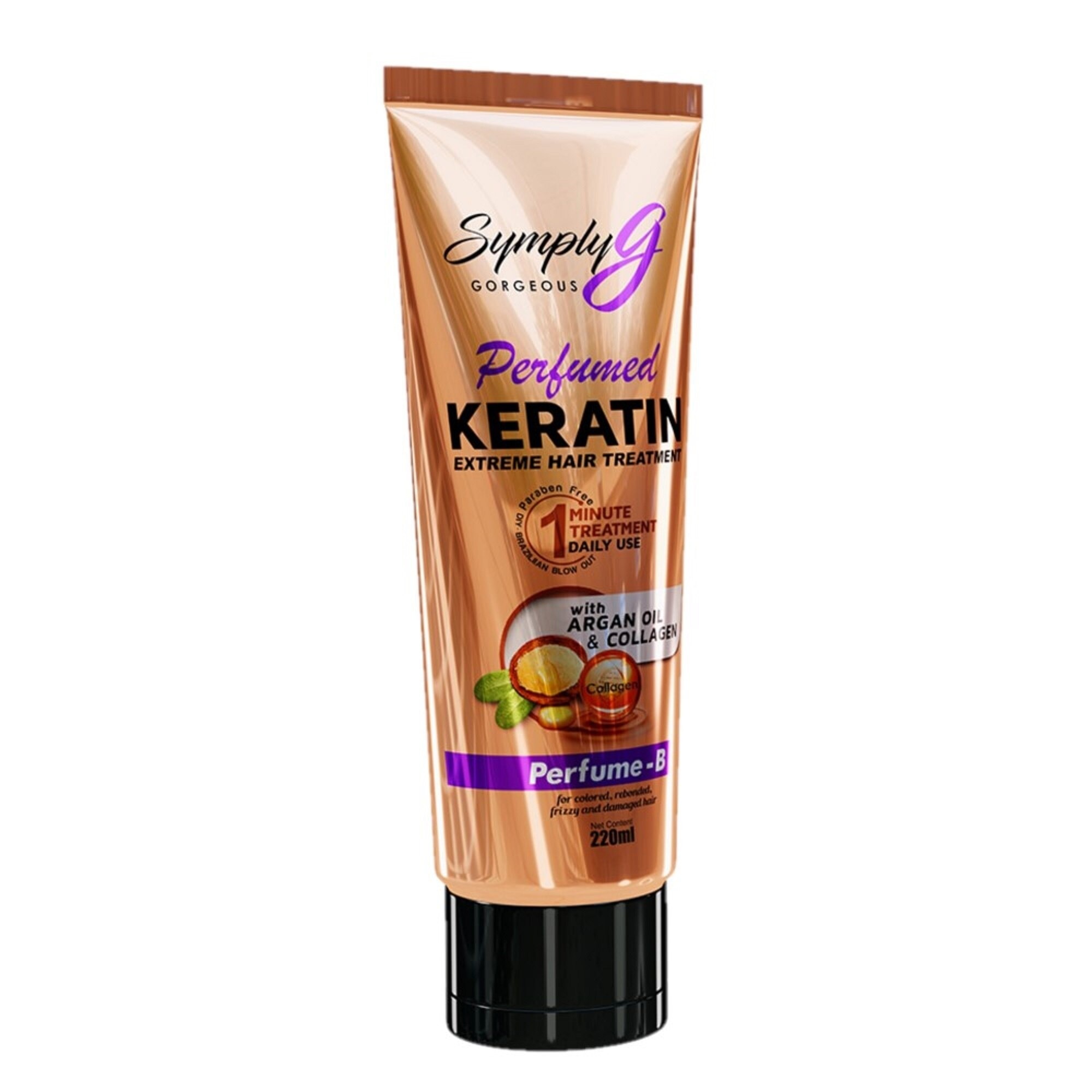 Symply G Perfume B Keratin Extreme Hair Treatment With Argan Oil & Collagen