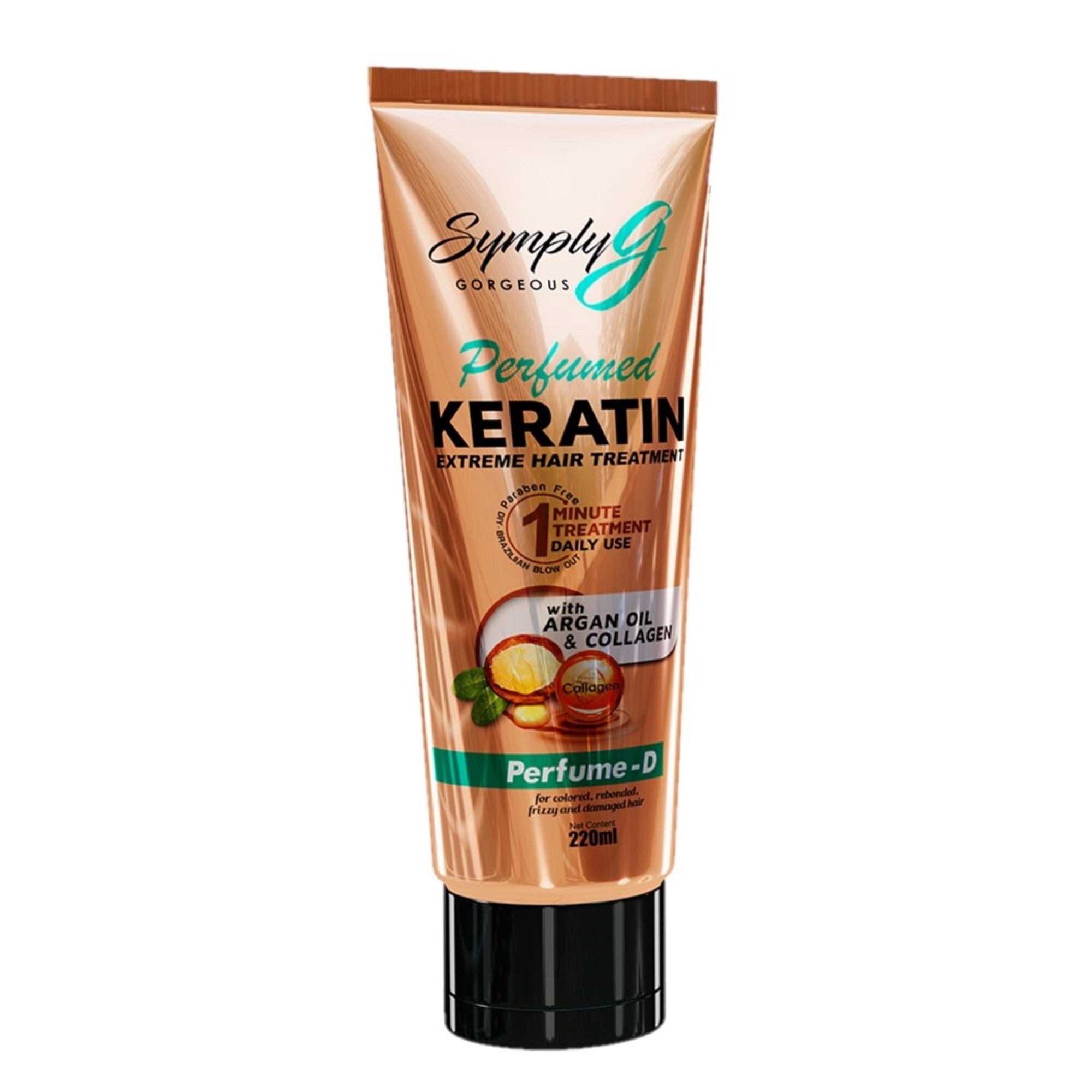 Symply G Perfume D Keratin Extreme Hair Treatment With Argan Oil & Collagen