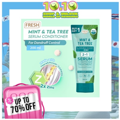 FRESH Hairlab Mint and Tea Tree Double Boost Zinc 2 in 1 Serum Conditioner Treatment 200ml