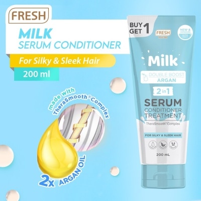 FRESH Hairlab Milk Boost Argan 2 in 1 Serum Conditioner Treatment 200ml