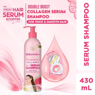 FRESH Hairlab Watemelon Double Boost Collagen Serum Shampoo 430 ml