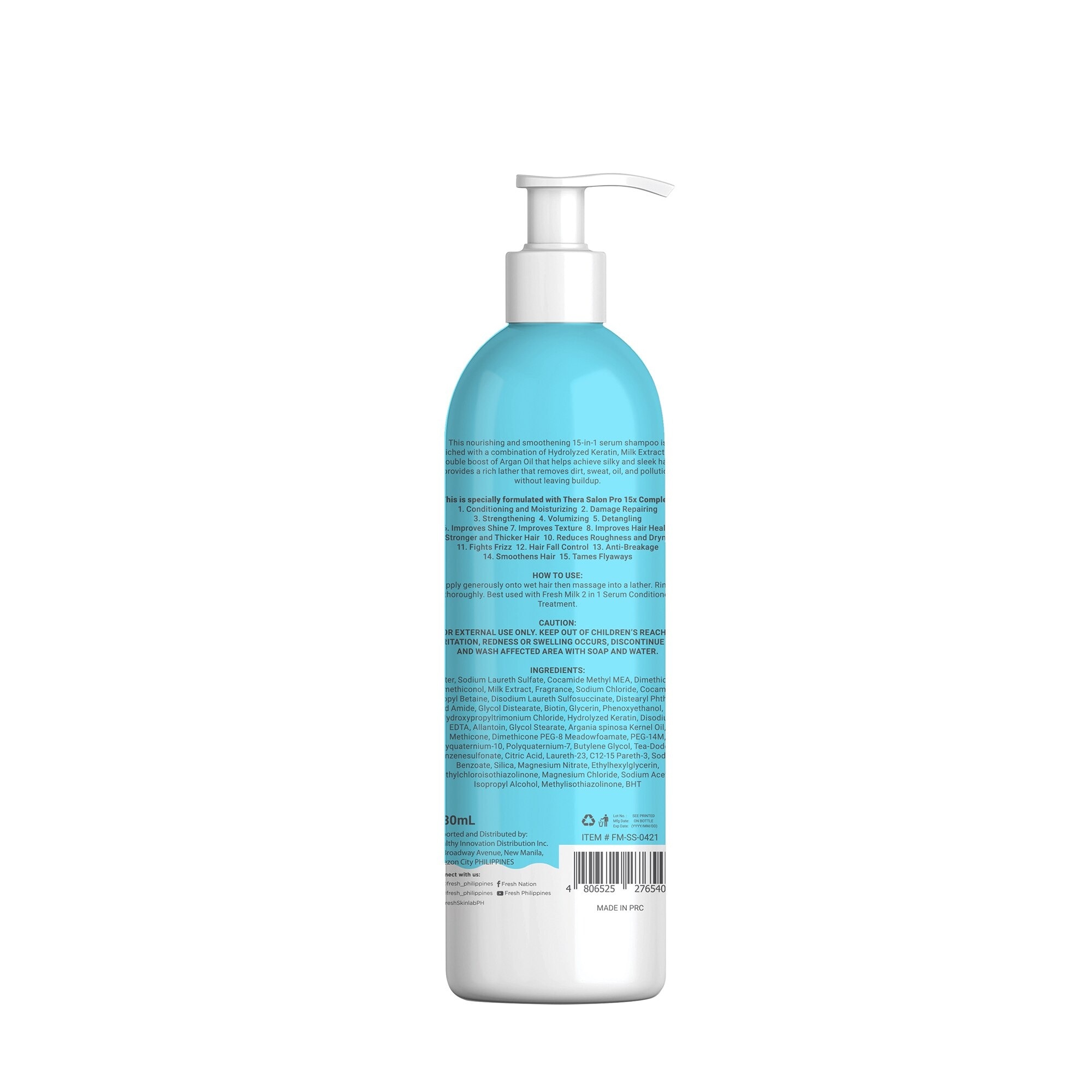 Hairlab Milk Boost Argan Serum Shampoo 430ml