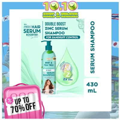 FRESH Hairlab Mint and Tea Tree Double Boost Zinc Serum Shampoo 430ml
