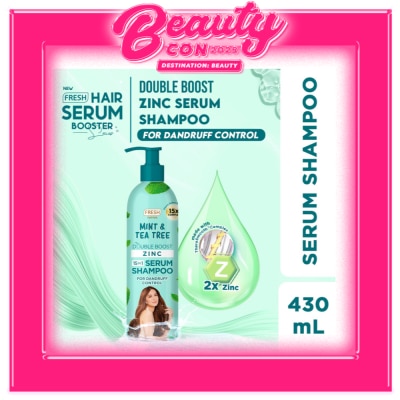 FRESH Hairlab Mint and Tea Tree Double Boost Zinc Serum Shampoo 430ml