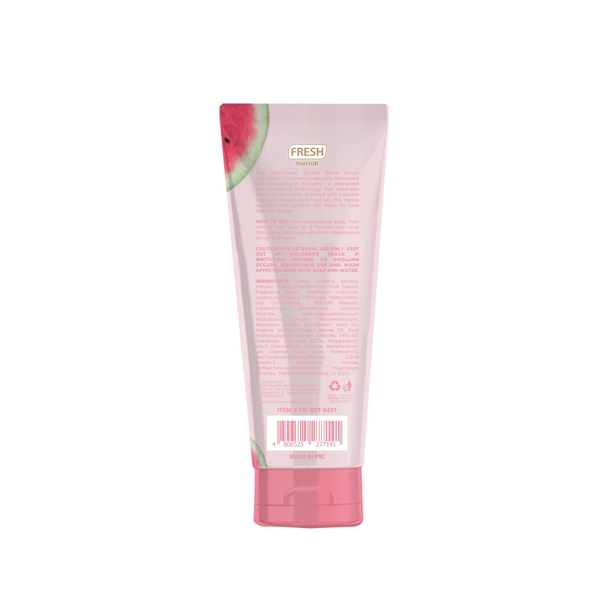 Hairlab Watermelon Double Boost Collagen 2 in 1 Serum Conditioner Treatment 200ml