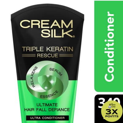 CREAMSILK Cream Silk Triple Keratin Rescue Hair Fall Defiance Ultra Conditioner 340ML