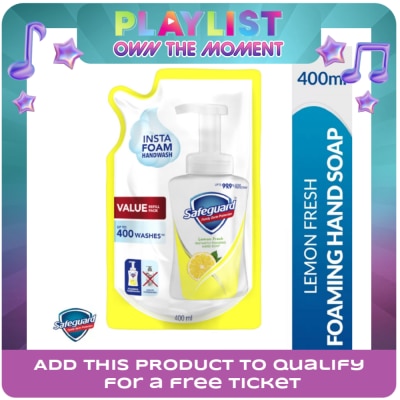 SAFEGUARD - SAFEGUARD SAFEGUARD Foaming Hand Soap Lemon Refill 400ml x 1