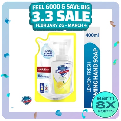 SAFEGUARD SAFEGUARD SAFEGUARD Foaming Hand Soap Lemon Refill 400ml x 1