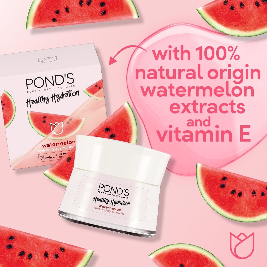 Ponds Healthy Hydration Watermelon Hydrating Jelly Moisturizer with Vitamin E 50g