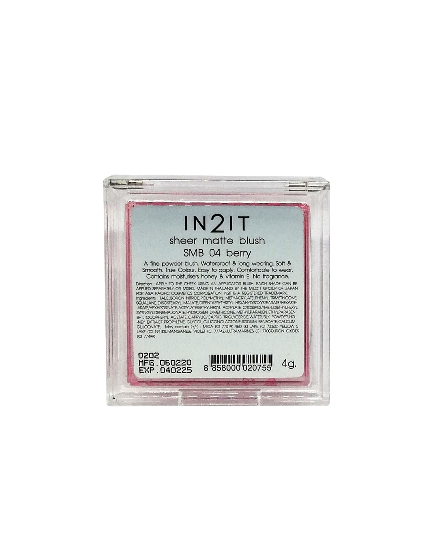 Sheer Matte Blush SMB 04 Berry 4g