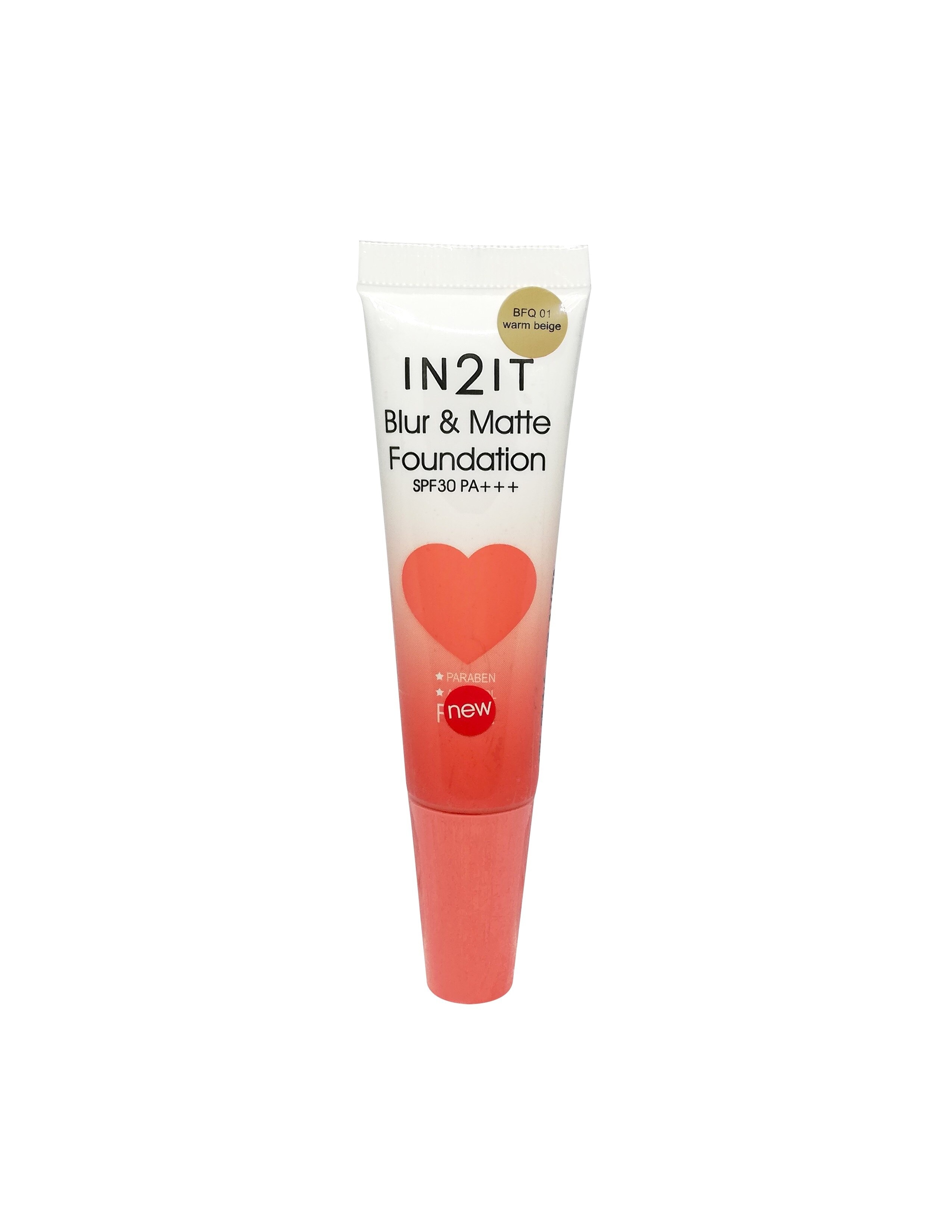 IN 2 IT Blur & Matte Foundation SPF 30 PA+++ BFQ 01 Warm Beige 6g