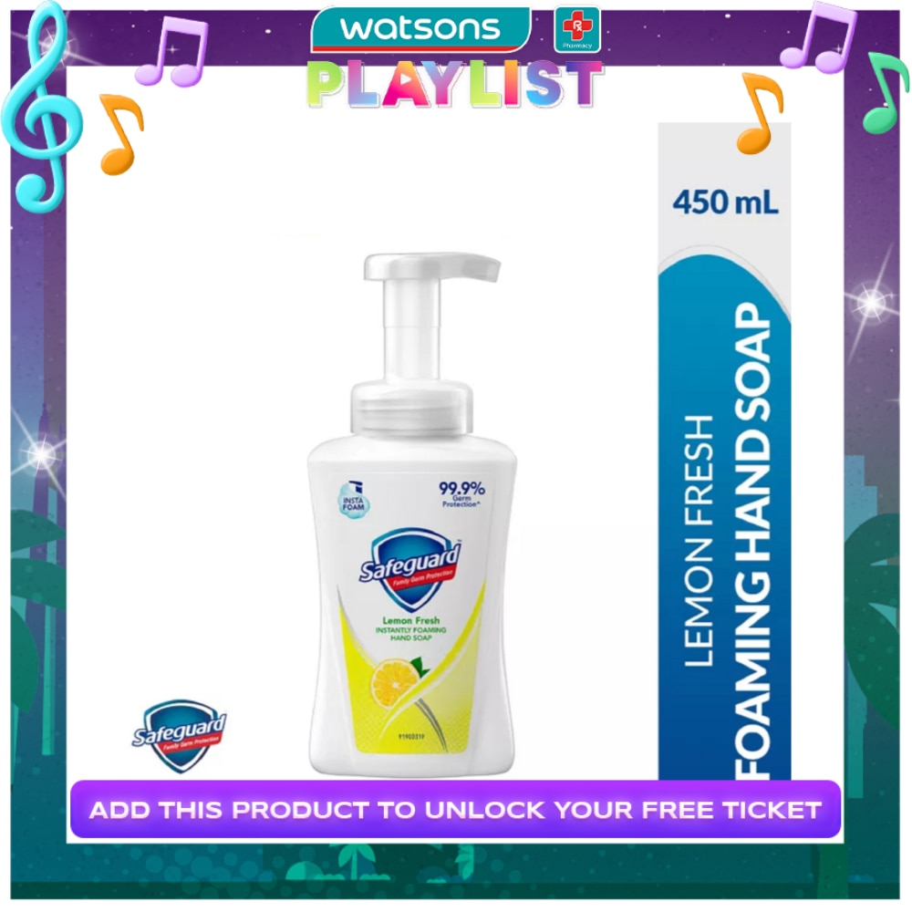 SAFEGUARD Foaming Hand Soap Lemon 450ml