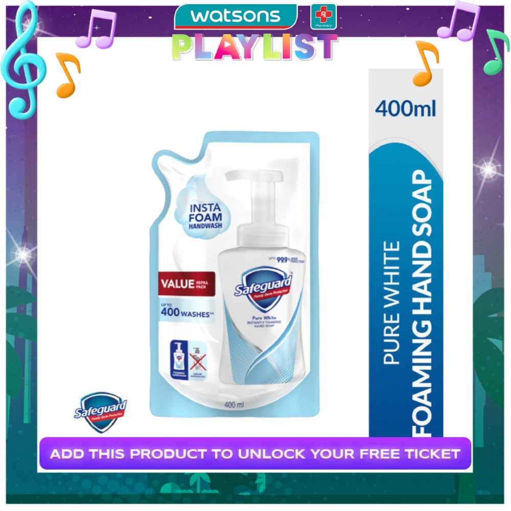 SAFEGUARD Foaming Hand Soap Pure White Refill 400ml